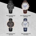 Multifunktionale Quarz-Herren-Lederuhr – Bild 2