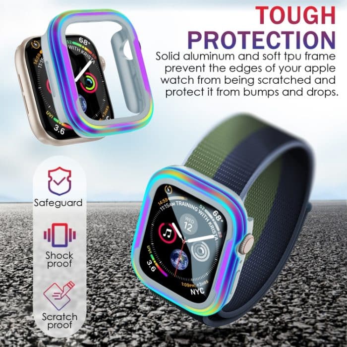 Aluminiumlegierung + TPU 2-in-1-Schutzhülle, For Apple Watch Ultra 49mm, For Apple Watch  Series 8 / 7 45mm, For Apple Watch Series 6 / 5 / 4 / SE 44mm, For Apple Watch Series 8 / 7 41mm, For Apple Watch Series 6 / 5 / 4 / SE 40mm – Bild 4