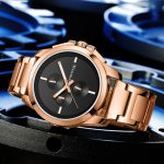 Multifunktionale Herrenuhr der Pilot-Serie mit Quarz-Stahlband – Bild 6