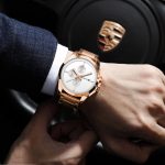 Multifunktionale Herrenuhr der Pilot-Serie mit Quarz-Stahlband – Bild 7