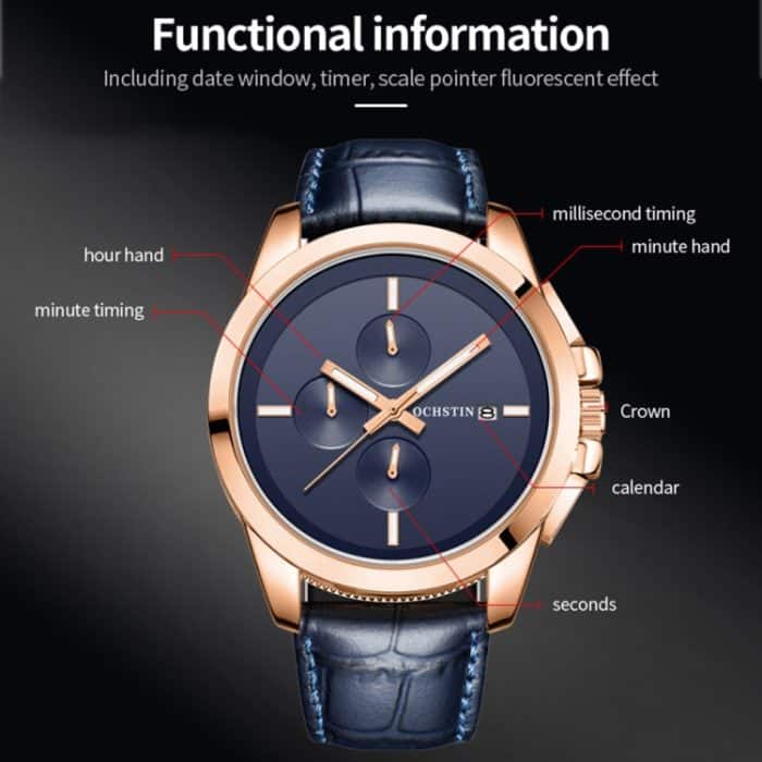 Multifunktions-Quarz-Leuchtuhr der Pilot-Serie – Bild 3