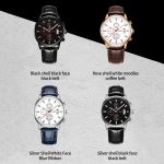 Multifunktionale Quarz-wasserdichte leuchtende Herren-Lederuhr – Bild 2