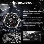 Multifunktionale Quarz-wasserdichte leuchtende Herren-Lederuhr – Bild 4