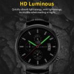 Multifunktionale Quarz-wasserdichte leuchtende Herren-Lederuhr – Bild 6