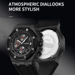 Multifunktionale Quarz-Herrenuhr mit wasserdichtem TPU-Armband – Bild 4