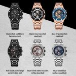 Multifunktionale Quarz-Herrenuhr mit wasserdichtem, leuchtendem Stahlarmband – Bild 2