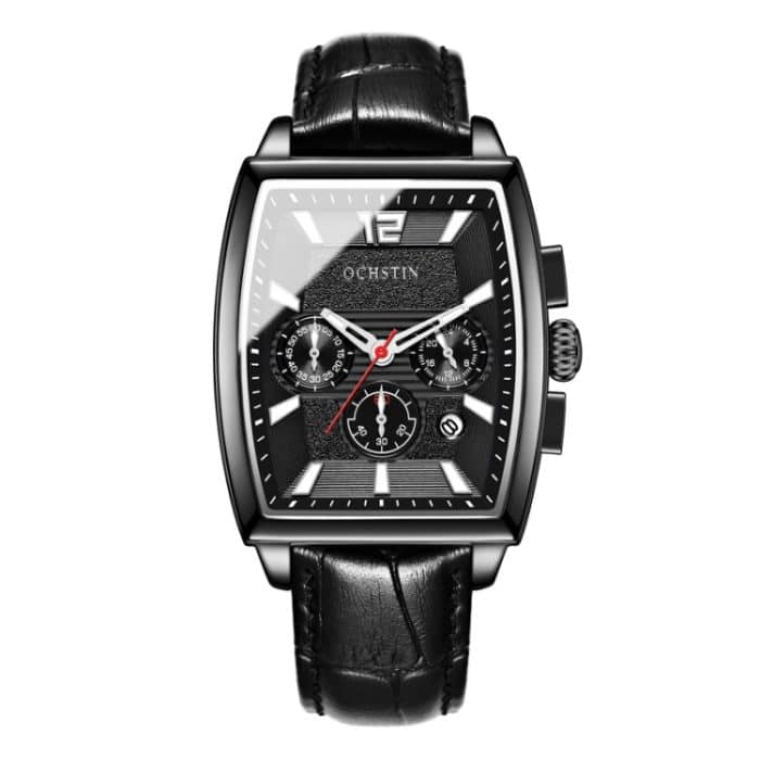 EDA004040001A.jpg Multifunktionale Quarz-wasserdichte leuchtende Herren-Lederuhr – Bild 1