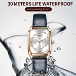 Parangon-Serie, modische, lässige Quarzuhr mit Lederarmband – Bild 4