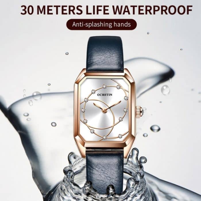 Parangon-Serie, modische, lässige Quarzuhr mit Lederarmband – Bild 4