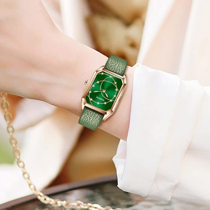 Parangon-Serie, modische, lässige Quarzuhr mit Lederarmband – Bild 7