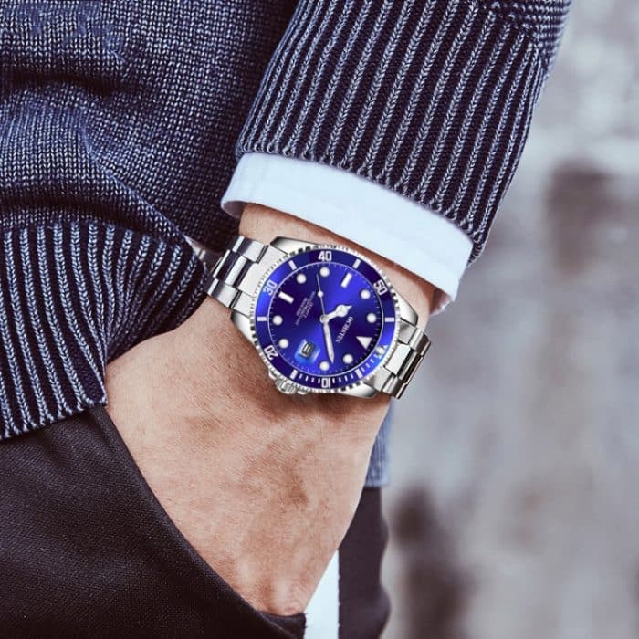 Multifunktionale Quarz-Herrenuhr mit wasserdichtem, leuchtendem Stahlarmband – Bild 6