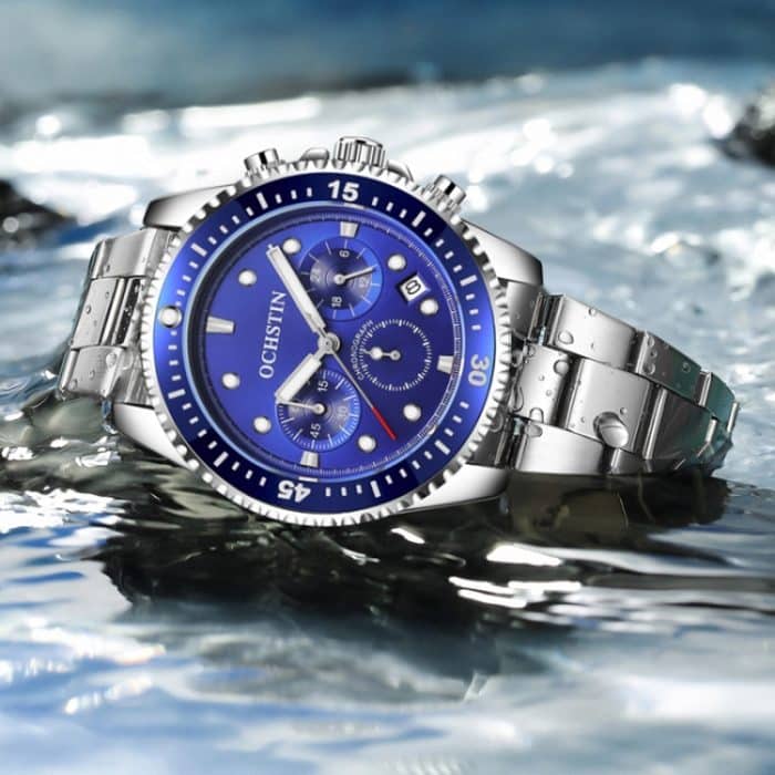 Multifunktionale Quarz-Herrenuhr mit wasserdichtem, leuchtendem Stahlarmband – Bild 5