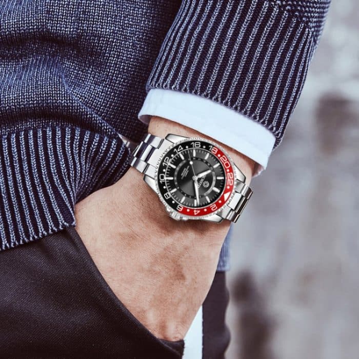 Multifunktionale Quarz-Herrenuhr mit wasserdichtem, leuchtendem Stahlarmband – Bild 7