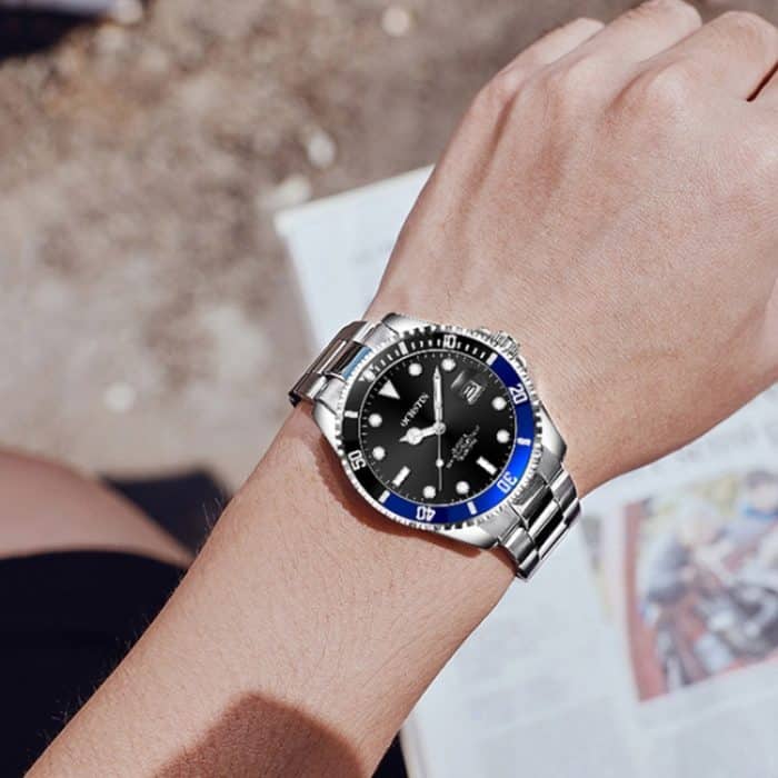 Multifunktionale Quarz-Herrenuhr mit wasserdichtem, leuchtendem Stahlarmband – Bild 7