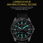 Multifunktionale Quarz-wasserdichte leuchtende Herren-Lederuhr – Bild 4