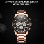 Multifunktionale Quarz-Herrenuhr mit wasserdichtem Stahlarmband – Bild 3