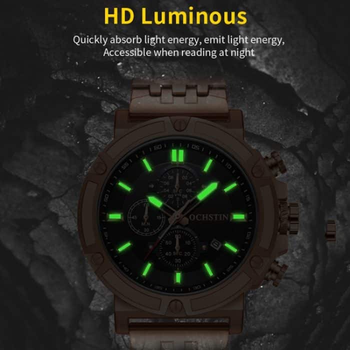 Modische, multifunktionale Quarz-Herrenuhr mit Stahlarmband – Bild 6