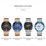 Modische, multifunktionale Quarz-Herrenuhr mit Stahlarmband – Bild 2