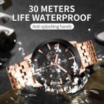 Modische, multifunktionale Quarz-Herrenuhr mit Stahlarmband – Bild 5