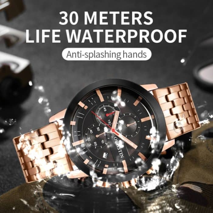 Modische, multifunktionale Quarz-Herrenuhr mit Stahlarmband – Bild 5