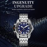 Modische, multifunktionale Quarz-Herrenuhr mit Stahlarmband – Bild 3