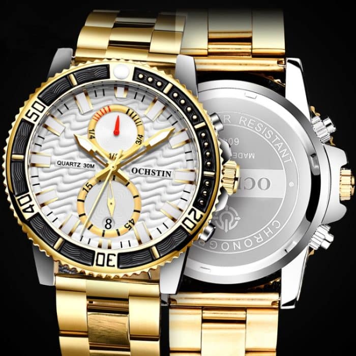 Modische, multifunktionale Quarz-Herrenuhr mit Stahlarmband – Bild 4