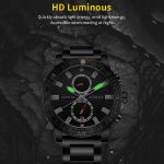 Modische, multifunktionale Quarz-Herrenuhr mit Stahlarmband – Bild 5