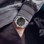 Modische Quarz-Herrenuhr mit Stahlarmband und Tagdatum – Bild 6