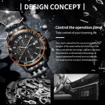 Modische, multifunktionale Quarz-Herrenuhr mit Stahlarmband – Bild 4