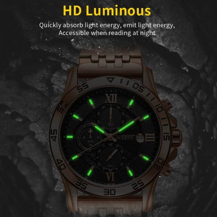 Modische, multifunktionale Quarz-Herrenuhr mit Stahlarmband – Bild 6