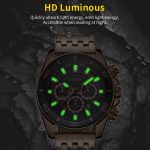 Modische, multifunktionale Quarz-Herrenuhr mit Stahlarmband – Bild 6