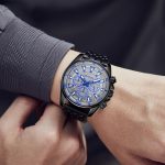 Modische, multifunktionale Quarz-Herrenuhr mit Stahlarmband – Bild 7