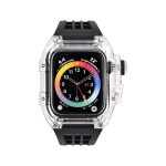Transparentes Uhrenarmbandgehäuse aus Fluorkautschuk, For Apple Watch Series 8&7 45mm, For Apple Watch Series 8&7 45mm/SE 2&6&SE&5&4 44mm – Bild 5