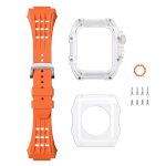 Transparentes Uhrenarmbandgehäuse aus Fluorkautschuk, For Apple Watch Series 8&7 45mm, For Apple Watch Series 8&7 45mm/SE 2&6&SE&5&4 44mm – Bild 3