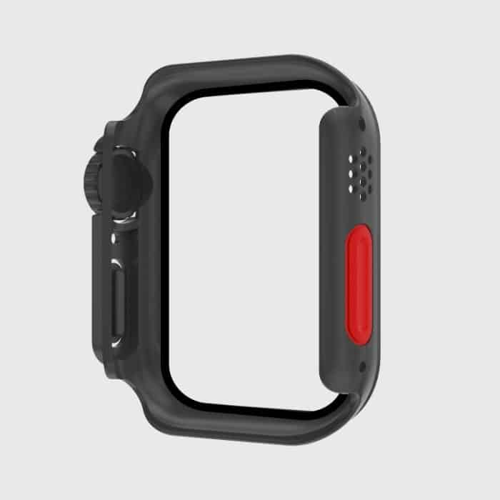 Film-PC-Uhrengehäuse mit abnehmbarem Knopf, For Apple Watch Series 8 & 7 41mm, For Apple Watch Series SE 2 / 6 / SE / 5 / 4 40mm, For Apple Watch SE 2 / 6 / SE / 5 / 4 40mm, For Apple Watch Series SE 2 / 6 / SE / 5 / 4 44mm – Bild 3