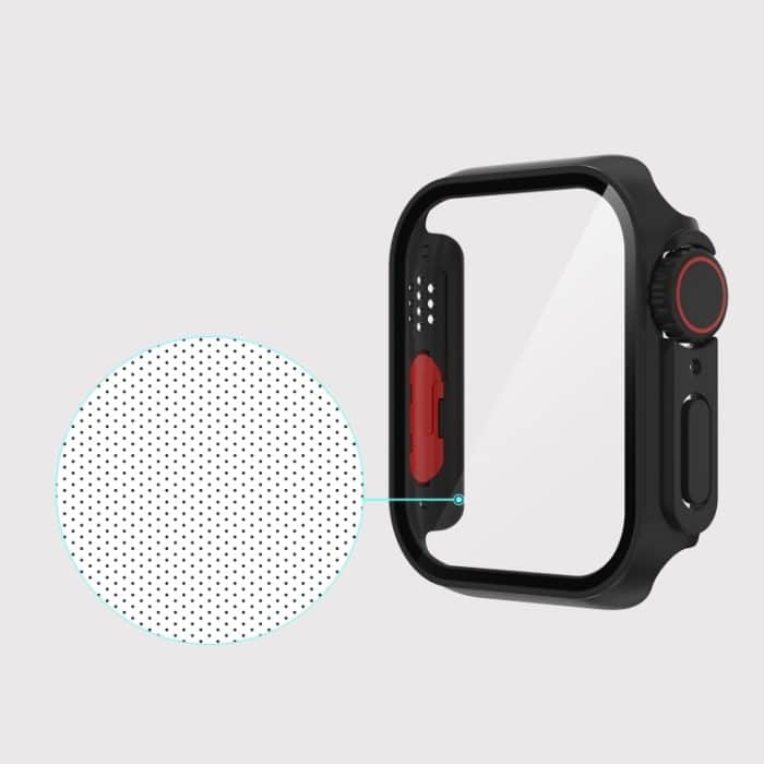 Film-PC-Uhrengehäuse mit abnehmbarem Knopf, For Apple Watch Series 8 & 7 41mm, For Apple Watch Series SE 2 / 6 / SE / 5 / 4 40mm, For Apple Watch SE 2 / 6 / SE / 5 / 4 40mm, For Apple Watch Series SE 2 / 6 / SE / 5 / 4 44mm – Bild 4