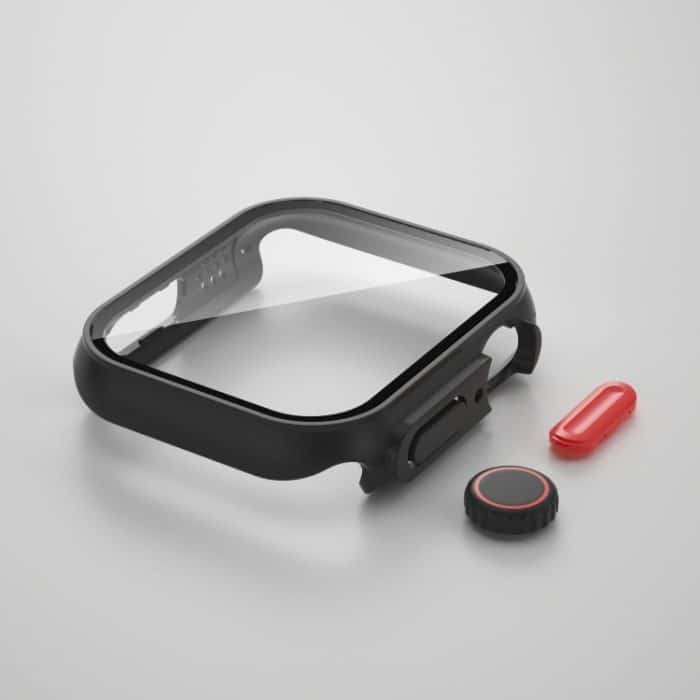 Film-PC-Uhrengehäuse mit abnehmbarem Knopf, For Apple Watch Series 8 & 7 41mm, For Apple Watch Series SE 2 / 6 / SE / 5 / 4 40mm, For Apple Watch SE 2 / 6 / SE / 5 / 4 40mm, For Apple Watch Series SE 2 / 6 / SE / 5 / 4 44mm – Bild 5