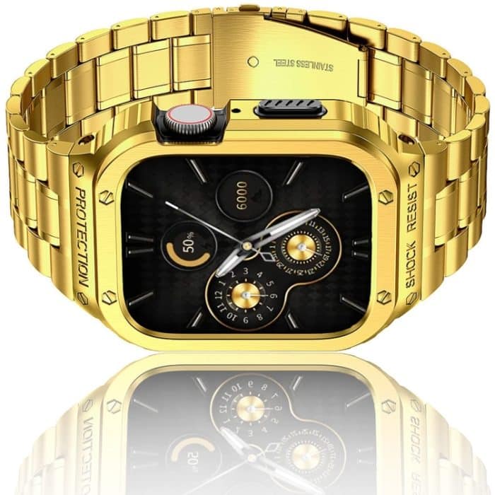 Integriertes Uhrenschutzgehäuse aus Metall, For Apple Watch Series SE 2&6&SE&5&4 44mm, For Apple Watch Series 8&7 45mm, For Apple Watch Ultra 49mm – Bild 2