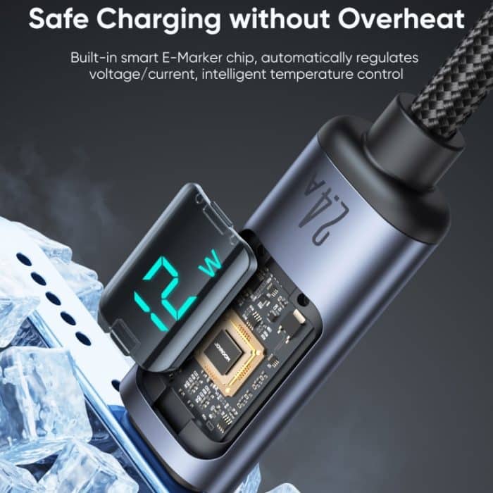 JOYROOM S-AL012A16 2,4 A USB-auf-8-Pin-Digitalanzeige-Schnelllade-Datenkabel – Bild 4