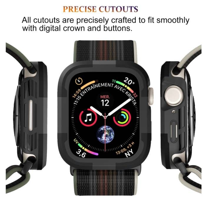Uhrengehäuse mit Panzerrahmen, For Apple Watch Series SE 2&6&SE&5&4 40mm, For Apple Watch Series 8 & 7 41mm, For Apple Watch Series SE 2&6&SE&5&4 44mm, For Apple Watch Series 8 & 7 45mm, For Apple Watch Ultra 49mm – Bild 6