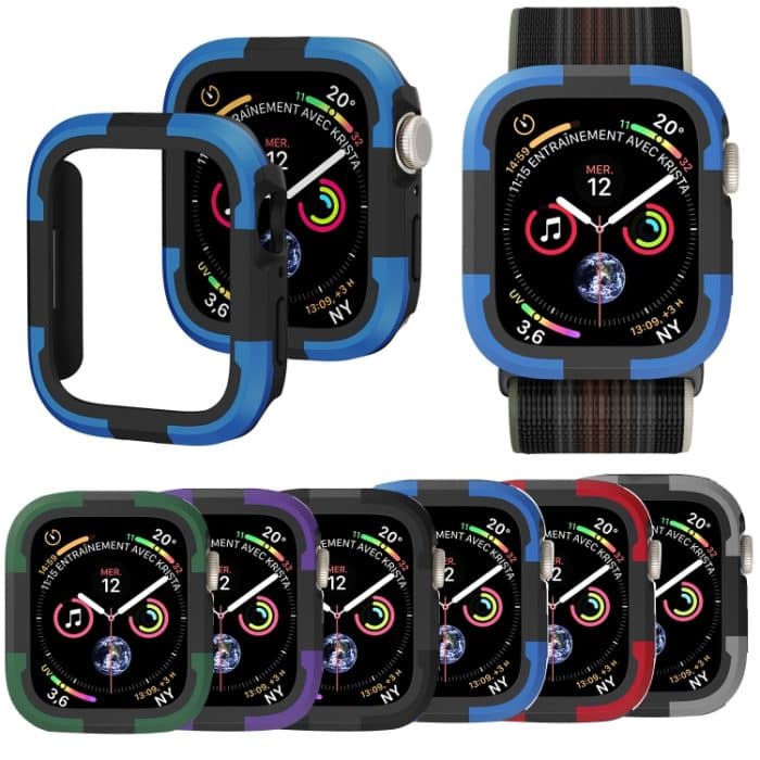 Uhrengehäuse mit Panzerrahmen, For Apple Watch Series SE 2&6&SE&5&4 40mm, For Apple Watch Series 8 & 7 41mm, For Apple Watch Series SE 2&6&SE&5&4 44mm, For Apple Watch Series 8 & 7 45mm, For Apple Watch Ultra 49mm – Bild 2