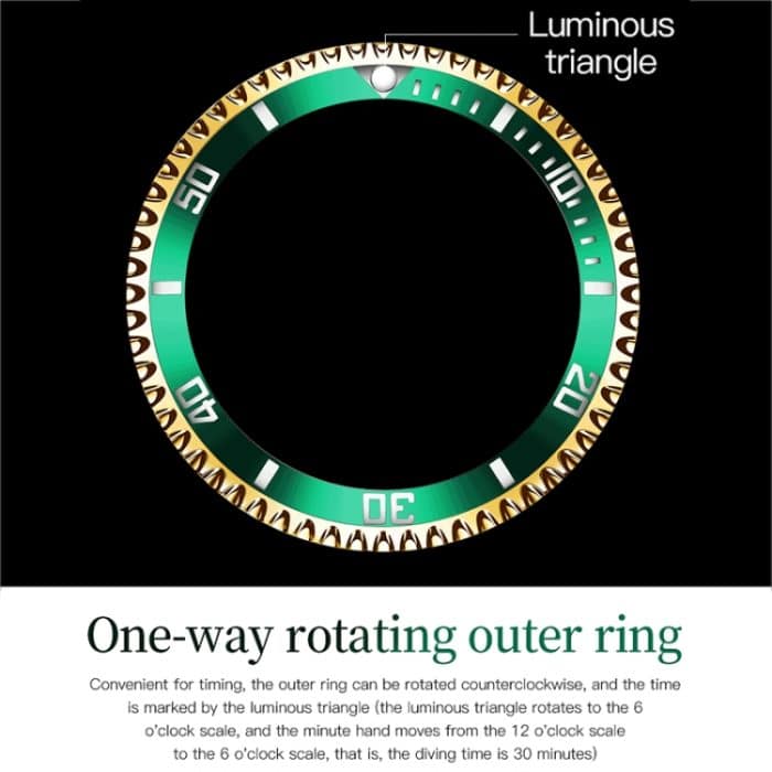 OLEVS 6605 Herren Multifunktionale wasserdichte mechanische Uhr – Bild 9