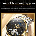 OLEVS 6650 Herren Multifunktionale wasserdichte Hohlstahlarmband Mechanische Uhr – Bild 5