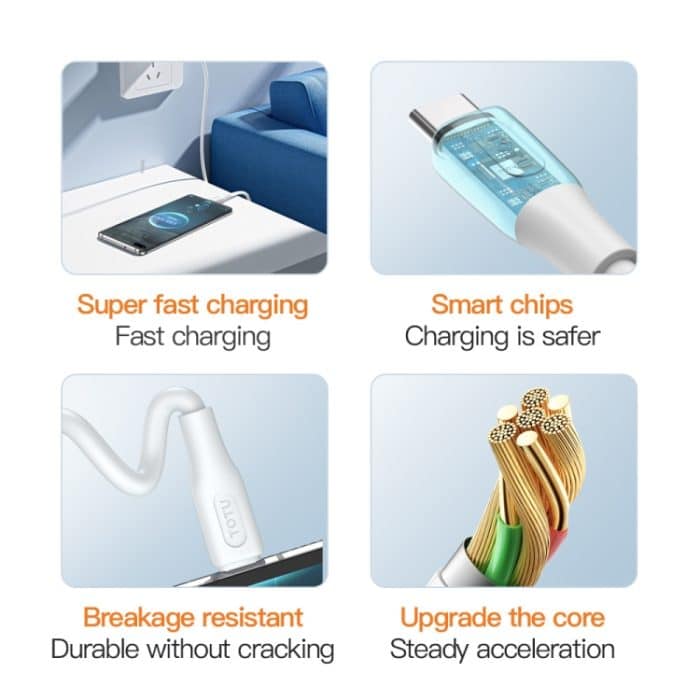 USB-auf-8-Pin-Schnelllade-Datenkabel der TOTU CB-4-Serie – Bild 3