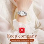 OLEVS 9931 Damen-Schmetterlingsschnalle, leuchtende, wasserdichte Quarzuhr – Bild 3