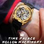 OLEVS 6651 Männer leuchtende wasserdichte hohle mechanische Uhr – Bild 3