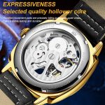 OLEVS 6651 Männer leuchtende wasserdichte hohle mechanische Uhr – Bild 6