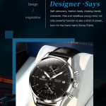 OLEVS 2880 Herren-Multifunktions-Business-Quarzuhr mit wasserdichtem Lederarmband – Bild 5