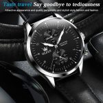 OLEVS 2880 Herren-Multifunktions-Business-Quarzuhr mit wasserdichtem Lederarmband – Bild 7