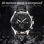 OLEVS 2880 Herren-Multifunktions-Business-Quarzuhr mit wasserdichtem Lederarmband – Bild 10